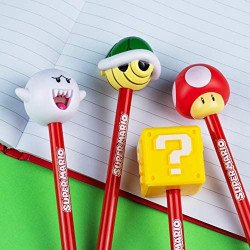 Super Mario Pen with Green Shell Topper - Officially Licensed Nintendo Merchandise