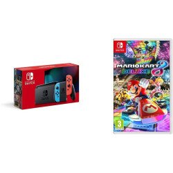 Nintendo Switch Bundle Neon Red/Neon Blue  Mario Kart 8 Deluxe