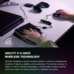 Gaming Keyboard and Mouse for PS4, Xbox One, Nintendo Switch, PC, GameSir VX2 AimSwitch Wireless Keyboard and Mouse Adapter with RGB Backlit, Controller Adapter for Computer and Consoles, 36 Keys